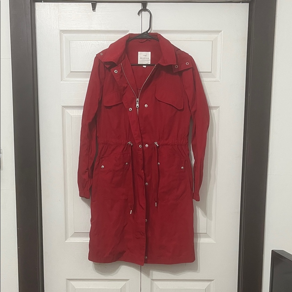 Avec Les Filles Red Trench Coat